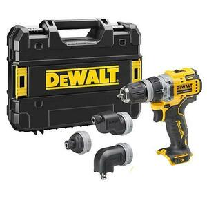 Masina de gaurit si insurubat cu cap interschimbabi DeWALT DCD703NT-XJ, 57 Nm, 1500 rpm, 57.5 Nm, Fara acumulatori si incarcator + Valiza transport TSTAK + 4 Mandrine imagine