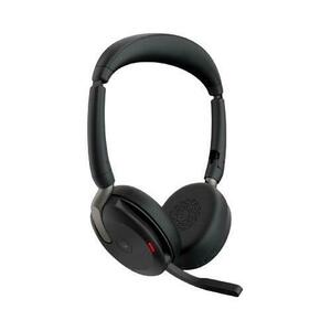 Casti Call Center Jabra Evolve2 65 Flex Link380c MS, Stereo, Microfon, ANC, USB Wireless, Bluetooth (Negru) imagine