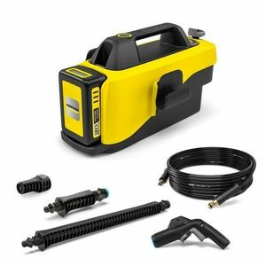 Aparat de spalat cu presiune joasa Karcher OC 6-18 Battery, 24 bar, 200 l/h + Acumulator 18 V, 2.5 Ah si Incarcator (Negru/Galben) imagine