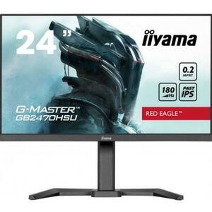 Monitor Fast IPS LED Iiyama 23.8inch GB2470HSU-B6, Full HD (1920 x 1080), HDMI, DisplayPort, Boxe, Pivot, 0.2 ms, 180 Hz (Negru) imagine