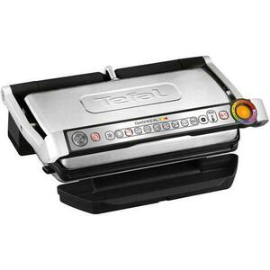 Gratar electric TEFAL GC724D12 OptiGrill+ XL Snacking & Baking, 2000W, 9 programe de gatire, indicator pentru nivelul de gatire (Argintiu) imagine