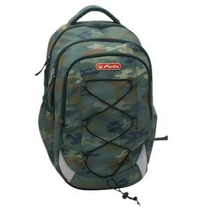 Rucsac Heerlitz Strings Pro motiv Green Army, dimensiune 43 x 29 x 22 cm imagine