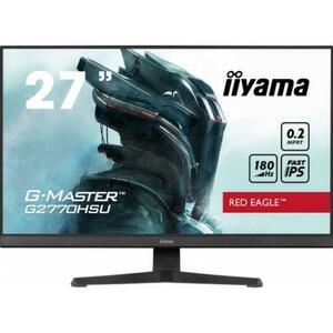 Monitor Gaming Fast IPS LED Iiyama 27inch G2770HSU-B6, Full HD (1920 x 1080), HDMI, DisplayPort, Boxe, 180 Hz, 0.2 ms (Negru) imagine