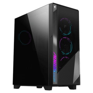 Carcasa GIGABYTE Aorus C500 Glass, Mid Tower, fara sursa (Negru) imagine