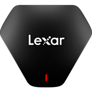 Card reader Lexar Professional 3-in-1 USB 3.1 Type-C, SD, microSD, CF (Negru) imagine