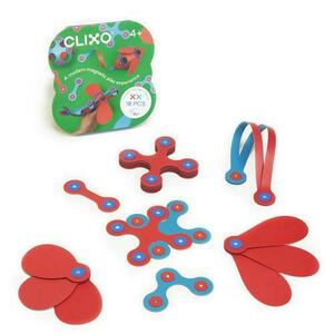 Joc magnetic de construit Clixo Itsy Flamingo & Turcoaz (18 piese) imagine