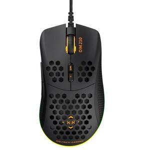 Mouse Gaming Deltaco Gaming DM210, 6400 dpi, USB, Iluminare RGB (Negru) imagine