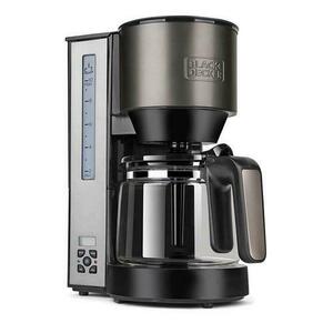 Cafetiera Black+Decker BXCO1000E, 1000 W, Rezervor apa 1.25 l, 12 cesti, Display LCD (Negru) imagine