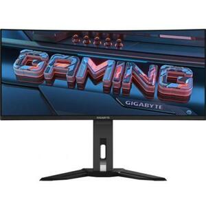 Monitor Gaming OLED Gigabyte 34inch MO34WQC, WQHD (3440 x 1440), HDMI, DisplayPort, Boxe, Ecran curbat, 0.03 ms, 175 Hz (Negru) imagine