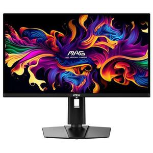 Monitor Gaming QD-OLED MSI 26.5inch MAG 271QPX QD-OLED, WQHD (2560x1440), HDMI, DisplayPort, Pivot, 360 Hz, 0.03 ms (Negru) imagine