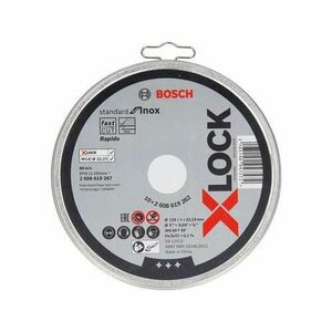 Set 10 discuri Bosch Standard for Inox 125 x 1 mm cu prindere X-LOCK pentru polizor unghiular imagine