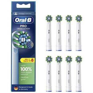 Rezerve periuta de dinti Oral-B Pro EB50RX Cross Action, 8 bucati (Alb) imagine