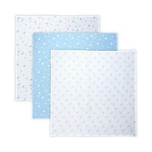 Set 3 scutece pled muselina Lorelli Aquatic Mix, 80 x 80 cm imagine