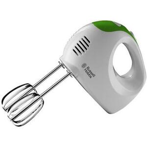 Mixer de mana Russell Hobbs 22230-56, 125W, 5 viteze, Alb/Verde imagine