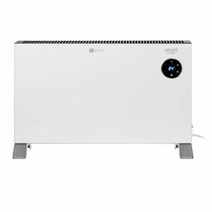 Convector electric Adler AD 7752, 2000 W, 3 trepte putere, Telecomanda, Ecran LCD, IPX24 (Alb/Gri) imagine