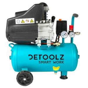 Compresor Detoolz DZ-C332, 24L cu ulei, 1500 W, debit 160L/min, 8 bar, 2 prize de aer imagine