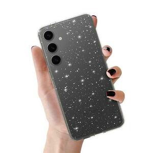 Husa Lemontti Crystal Glitter pentru Samsung Galaxy A14 / A14 5G, Argintiu imagine