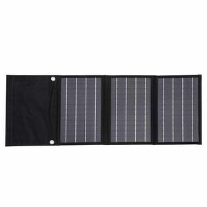 Panou solar Technaxx TX-207, 21W, pliabil, 2 x USB-A, dimensiune 81 x 29 x 3 cm, Negru imagine