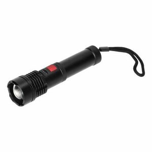 Lanterna LED tactica Virone LT-12, 12 W, zoom, baterie 2200 mAh, incarcare micro USB, Negru imagine