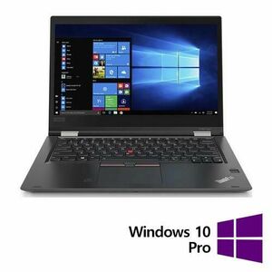 Laptop Refurbished Lenovo Yoga x380, Intel Core i7-8550U 1.80 - 4.00GHz, 16GB DDR4, 256GB, 13.3 Inch TouchScreen Full HD, Webcam + Windows 10 Pro imagine