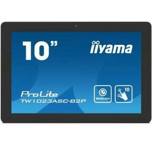 Monitor IPS LED Iiyama 10.1inch TW1023ASC-B2P, WXGA (1280 x 800), miniHDMI, Touchscreen, Boxe (Negru) imagine