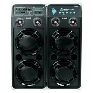 Set boxe audio, Samus, Twin Sound 20, 3000 W, Bluetooth, Egalizatoare pe 7 benzi (Negru) imagine