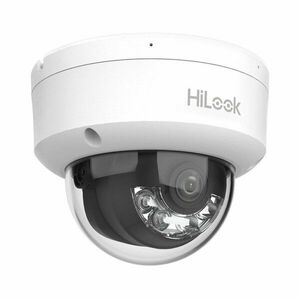 Camera supraveghere IP Dome Hikvision Hilook Hybrid Light IPC-D180HA-LU, 8 MP, IR/lumina alba 30 m, 2.8 mm, microfon, PoE imagine