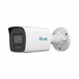 Camera supraveghere IP exterior cu iluminare duala Hikvision ColorVu Hilook IPC-B129HA-LU, 2 MP, 2.8 mm, microfon, PoE imagine