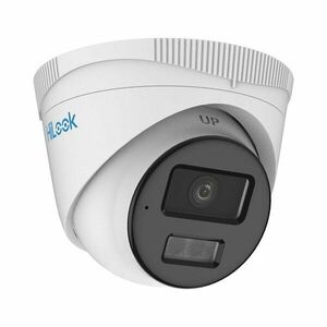 Camera supraveghere IP Dome Hikvision Hilook ColorVu Hybrid Light IPC-T249HA-LU, 4 MP, IR/lumina alba 30 m, 2.8 mm, microfon, PoE imagine