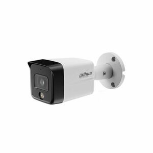 Camera supraveghere exterior IP cu iluminare duala Dahua IPC-HFW1839TC-A-IL-S6, 8MP, 2.8 mm, Iumina alba/IR 30 m, microfon, PoE imagine