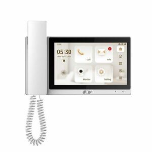 Videointerfon de interior cu receptor IP Wi-Fi Dahua VTH5421EW-H, 7 inch, PoE, slot card, alb imagine