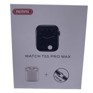 UB Ceas Inteligent T55 Pro Max cu 2 curele Albe si Casti Wireless imagine