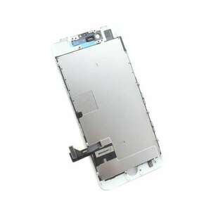 Display iPhone 8 LCD Alb Complet Cu Tablita Metalica Si Conector Amprenta imagine