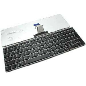 Tastatura Lenovo MP-10A33US-686 Neagra cu Rama Gri Originala imagine