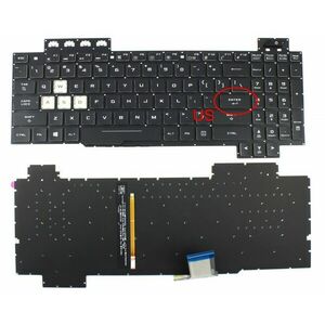 Tastatura Asus TUF Gaming FX705GE iluminata RGB layout US fara rama enter mic imagine