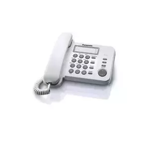 Telefon analogic cu memorie Panasonic KX-TS520FXW (Alb) imagine