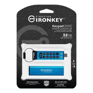 Flash Drive Kingston IronKey Keypad 200C 32GB USB 3.2 Gen1 Type-C imagine