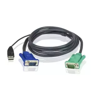 Cablu KVM Aten 2L-5201U SPHD to VGA & USB 1.2 metri imagine