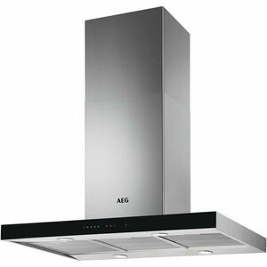 Hota decorativa AEG DIE5961HG, Putere de absorbtie 700 mc/h, 1 motor, Touch control, 90 cm, Inox/Negru imagine