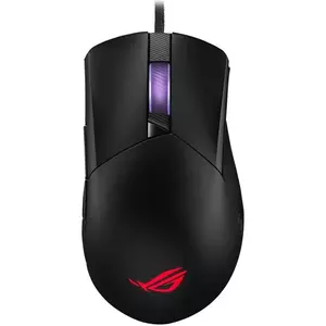 Mouse gaming ASUS ROG Gladius III, RGB, switch-uri Omron, 19000 dpi, design exclusiv socket push-fit II, ROG Omni Mouse Feet, ROG Paracord, iluminare Aura Sync, Negru imagine