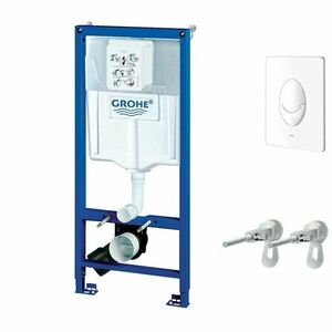 Set Grohe Rapid SL 3 in 1 cu clapeta Skate Air alba, set fixare, 38722001 imagine