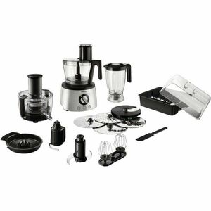 Robot de bucatarie Avance Collection HR7778/00, 1300 W, bol 3.4 l, blender 2.2 l, storcator de fructe si legume, 12 viteze + Pulse, inox imagine