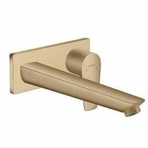 Baterie lavoar monocomanda cu montaj incastrat, bronz satinat, Hansgrohe Talis E imagine