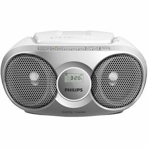 Microsistem Philips AZ215B, CD player, 3W, Argintiu imagine