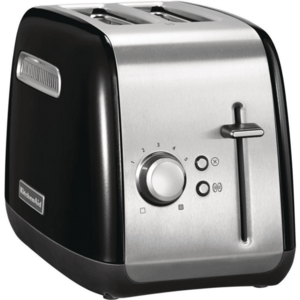 Prajitor de paine KitchenAid 5KMT2115EOB, 2 sloturi si 5 grade de rumenire, 1100W, onyx black imagine