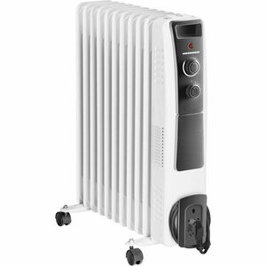 Calorifer electric cu ulei Heinner HOH-Y11WB, 2500 W, 11 elementi, protectie supraincalzire, termostat reglabil, alb imagine