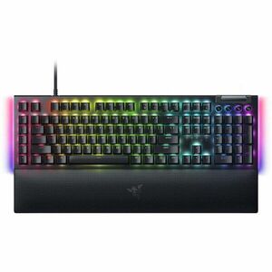 Tastatura mecanica gaming BlackWidow V4 (Green Switch), taste ABS, layout US, iluminare RGB, cu 6 butoane customizabile, suport pentru incheietura magnetic, negru imagine