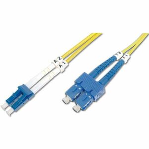 DIGITUS Fiber Optic Patch Cord, duplex SM 9/125 LC / SC 2m imagine