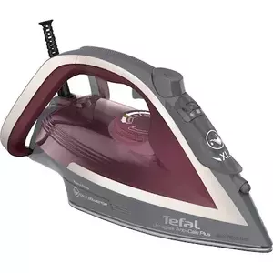 Fier de calcat Tefal Ultragliss Plus FV6840E0, 2800W, jet de abur 260 g/min, abur variabil 0-50 g/min, colector anticalcar, oprire automata, gri/visiniu imagine