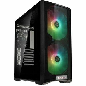 Carcasa LANCOOL 215, Tempered Glass, Mid-Tower, fara sursa, ARGB, Black imagine